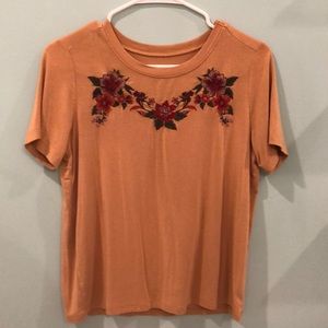 american eagle flower shirt